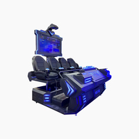 Produits de parc d'attractions Réalité virtuelle Mouvement 3D 4D 9D Cinéma 4 places Arcade VR Machine de jeu simulée