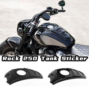 Autocollant de protection pour réservoir de carburant de moto, autocollant ABS noir de haute qualité, rénovation/mise à niveau BENDA Rock 250 - Product Image 2