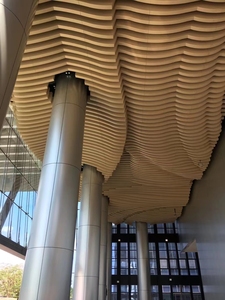 Revêtement de mur-rideau en tube carré d'aluminium architectural pour les balcons d'appartements - Product Image 4