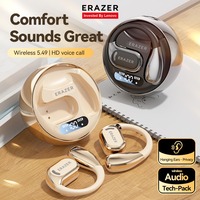 Auriculares Inalámbricos ERAZER XF20 5.4 con Gancho para la Oreja, Sonido Dolby, Cancelación de Ruido ENC, Resistentes al Agua IPX5, Control Táctil, 15 Horas de Duración
