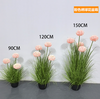 Bunga Hydrangea Buatan Preserved Real Touch, Batang Tinggi, Tahan UV, Tahan Api, Mirip Bunga Asli