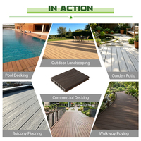 Kit complet de planches de terrasse en WPC antidérapantes et imperméables pour jardin et aménagement paysager, vente en gros