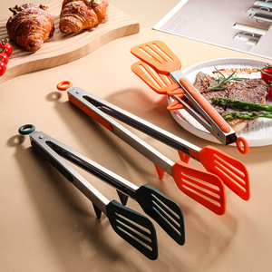 <span class=keywords><strong>Pince</strong></span> utilitaire multifonction résistante aux hautes températures pour barbecue <span class=keywords><strong>Pince</strong></span> <span class=keywords><strong>à</strong></span> <span class=keywords><strong>salade</strong></span> en acier inoxydable et plastique pour pain et aliments - Product Image 3