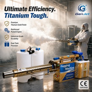 Machine de fumigation thermique à jet pulsé GenJet, réservoir de 15 L, moteur de pulvérisation en titane 120, pompe portable à essence pour l'agriculture - Product Image 1
