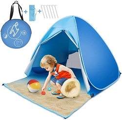 Tente de plage pour bébé Tente d'ombrage pour enfants Protection solaire extérieure Château anti-éclaboussures pliant Ouverture rapide - Product Image 6