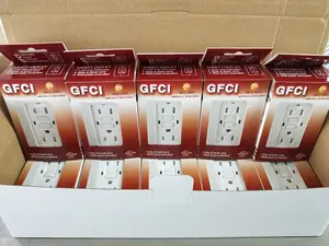 GFCI Plug UL Tamper Resistant Electrical Duplex Receptacle 15A GFCI WR TR Wall Socket Outlet GFCI