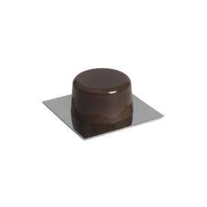 Tope redondo adhesivo de acero inoxidable, 2 unidades, ideal para protección de superficies y reducción de ruido. - Product Image 1