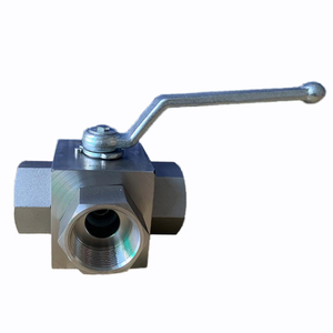 Robinet à bille 4 voies à bride PN40 DN32 1 1/4 pouce, filetage femelle TNPT, acier inoxydable 304, commande manuelle - Product Image 6