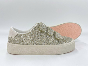 Zapatillas Casuales Vulcanizadas para Niños, las Más Vendidas en Vietnam, con Parte Superior de Malla Transpirable, Revestimiento de Gamuza, Suela de Goma, Cierre de Velcro, Venta al Por Mayor - Product Image 3
