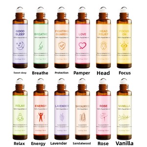 TK/ Best-Selling Roller Ball Massage Aromatherapy Essential Oil 100% Pure &amp; Natural 10ml Facial Hair Nail Care Oil <strong>Set</strong> - Product Image 5