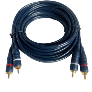 Verguld 1M 1.5M 2M 3M 5M 2 Rca Naar 2 Rca Kabel 2rca Snoer Mannelijk Naar Mannelijk Connector - Product Image 1