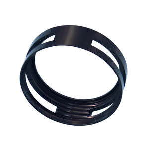 Anillo Ranurado de Plástico POM Negro Mecanizado, Collar Circular con Ranuras para Equipos Mecánicos - Product Image 1