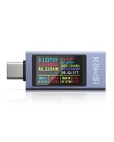 Testeur de tension et de courant USB3 USB4 30V 5.1A PD QC, multimètre numérique en forme de croix, câble de charge en stock – Tendance actuelle