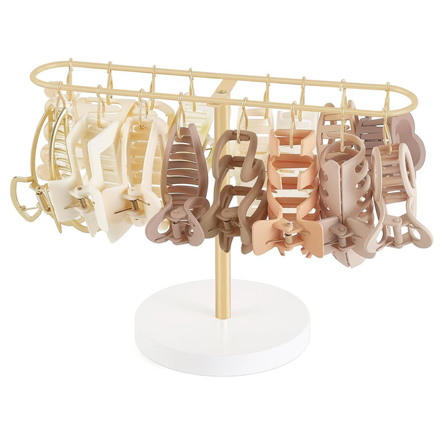 Minimalist Hair Clips Display Stand Metal Headband Holder Hair Accessory Shelf Hair Clip Organizer for the Home or Bedroom