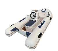 Bateau pneumatique à coque rigide en fibre de verre CE 12ft RIB360 Orca/PVC/Hypalon pour l'aviron
