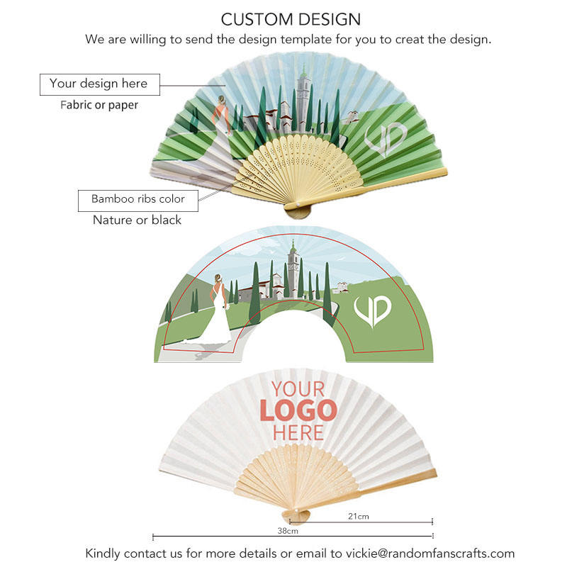 Custom hand fan