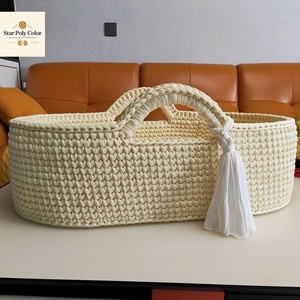 High Quality Eco-Friendly Portable Foldable Organizer <strong>Basket</strong> Hand-Woven Baby Cradle <strong>Mobile</strong> Newborn Diaper Changing Bed Fabric - Product Image 6