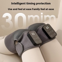 Masseur de jambes portable sans fil à piles, 3-en-1 avec chauffage, compression d'air et contrôle de la minuterie, pour cuisses, mollets et genoux – Vente directe