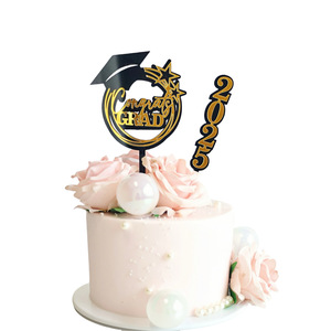 ท็อปเปอร์เค้กอะคริลิค รูปน้ำผึ้งและความหวาน สำหรับตกแต่งเค้กในช่วงรับปริญญา ปี 2025 - Product Image 1