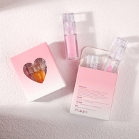Kit d'huile de soin des lèvres Mignon Rose avec logo personnalisé Huile pour les lèvres transparente aux fruits et légumes