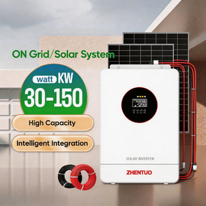 Sistema de Energía Solar Híbrido para el Hogar de 5-20Kw MPPT con Onda Sinusoidal Pura y Batería de Litio Lifepo4 para Suministro de Electricidad Doméstica Zhe - Product Image 2
