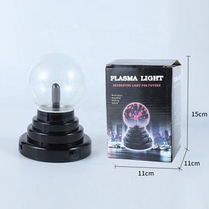 सस्ते उच्च गुणवत्ता 3 इंच बच्चों के जन्मदिन के नए साल उपहार प्लाज्मा ने टेबल क्राफ्ट के लिए नाइट लाइट लैंप बॉल - Product Image 2