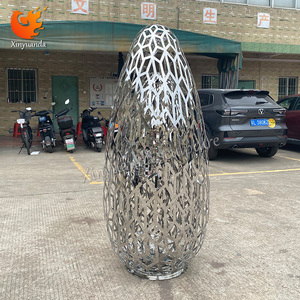 Xiyuanda 2025 Thương Hiệu Riêng Tùy Chỉnh Cao Thép Rỗng Trứng Điêu Khắc Ngoài Trời Trang Trí Sân Vườn Kim Loại Thủ Công - Product Image 3