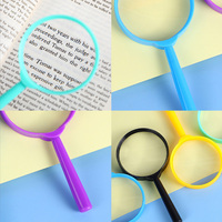 Cheap Children Magnifier Toys 60mm 3X Magnifying Glass Hand Held Magnifier for Promotion