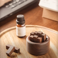2024 désodorisant personnalisé de luxe huile essentielle feu de bois diffuseur de parfum parfum de forêt avec désodorisant de voiture gratuit coffrets cadeaux