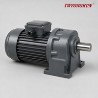 Moteur à engrenages AC triphasé 1500W 380V, arbre de sortie 32mm, orientation verticale, pour machine d'impression et de traitement du papier