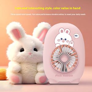 Portable USB Charging Mini Handheld Air Cooling Plastic <b>Three</b>-Speed Foldable Household Box Custom Logo Electric Fan - Product Image 2