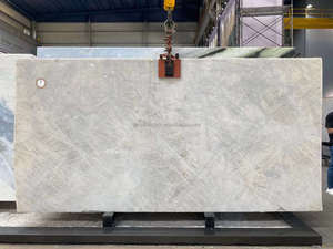 Sang trọng Brazil trắng pha lê quartzit tấm Đánh Bóng Mờ đá trang trí nội thất backit nền tường gạch - Product Image 5