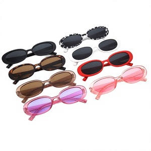 Nouvelles Lunettes de Soleil Unisexe Tendance pour le Street Style, Monture Fine Beige Doré Orange, Protection UV400 - Product Image 3