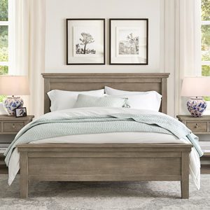 Solid Mango Wood Farmhouse <b>Platform</b> <b>Bed</b> Frame Rustic Wooden <b>Bed</b> <b>King</b> Queen Size Bedroom Furniture for Villa Hotel Projects - Product Image 1
