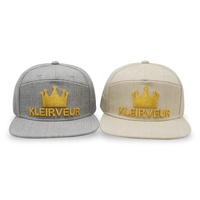 Logo de broderie 3D coloré personnalisé casquettes Snapback en acrylique 6 panneaux chapeaux pour hommes