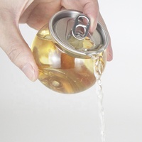 Bouteille en plastique PET transparente de 210 ml pour boissons, thé, jus, soda, bière, café, vin, champagne