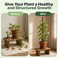 Support de Plantes en Fibre de Coco Naturelle Écologique Extensible pour Monstera et Plantes Grimpantes – Idéal pour la Maison et les Jardins Professionnels – Support de Pot de Fleurs