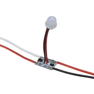 Küçük insan kızılötesi pir hareket sensörü modülü LED alüminyum profil ışık 12V hareket sensörü anahtarı uzatma kablosu