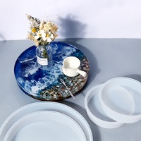 Moule rond profond pour la préservation des fleurs, moule en silicone rond pour résine époxy, pour la fabrication de tables en résine, moule en silicone profond pour l'art en résine
