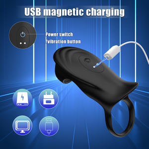 Beste multi-frequentie siliconen <span class=keywords><strong>sex</strong></span> delay vibrator ring verbeterde massage voor koppels penis lock vibratie app-gestuurde speeltjes - Product Image 4