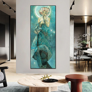 Alphonse <span class=keywords><strong>Mucha</strong></span> Style européen rétro mur <span class=keywords><strong>Art</strong></span> photos et affiches pour la décoration de la maison Cuadros salon décoration toile - Product Image 6