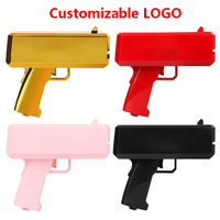 Confettis bleus et roses Cash Shooter Idée de révélation de sexe unique pour les annonces garçon ou fille pour les fêtes d'anniversaire et de nouvel an