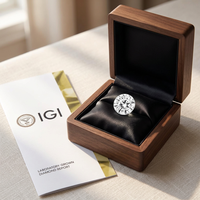 Diamante Sintetico Certificato IGI da 1ct-3ct, Taglio Rotondo, Colore D, Marca Limo per Creazione di Gioielli