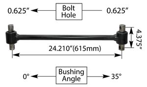 Heavy Duty <b>Freightliner</b> Torque Rod 24.21 Inch Suspension Torque Rod Assembly Auto Spare Parts for <b>Truck</b> Trailer OEM - Product Image 2