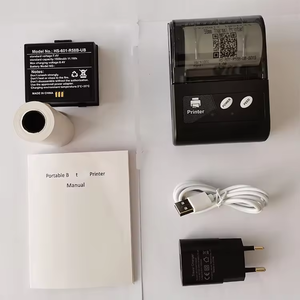 Stampante Termica Portatile Mini POS da 58mm per Foto Passaporto, Etichette Barcode, Ricevute, USB+Wireless, Bianco e Nero - Product Image 3