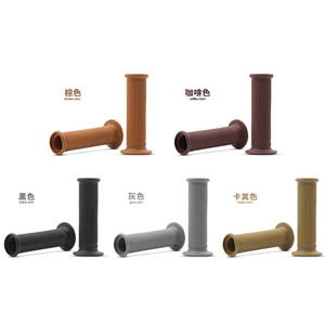 Grosir bagian sepeda motor nyaman Universal 22mm pegangan karet setang Vintage penutup pegangan sepeda motor - Product Image 6