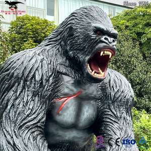 Animotronic Khỉ đột Vua <span class=keywords><strong>Kong</strong></span> mô phỏng thực tế mô hình động vật khỉ đột tượng tùy chỉnh cho công viên chủ đề hiển thị - Product Image 4