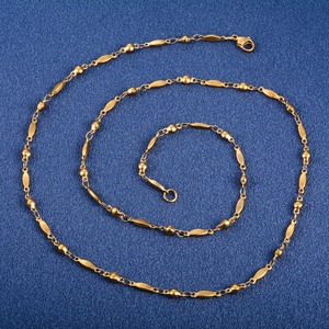 Collier chaîne maillons épis en acier inoxydable de 3,3 mm de large pour femmes et hommes, couleur or/argent, accessoires de fabrication de bijoux en métal pour le cou - Product Image 6