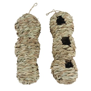 Nid d'oiseau tissé à la main en herbe M-Medium Écologique pour décorations de jardin d'oiseaux - Product Image 5