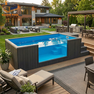 Piscina de Fibra de Vidrio Personalizada al por Mayor, Piscina Acrílica <span class=keywords><strong>para</strong></span> Exteriores, Hogar, Jardín, Familia, Niños, Piscina Elevada - Product Image 2